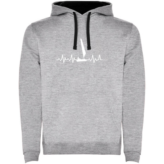 KRUSKIS Sailing Heartbeat Two-Colour hoodie