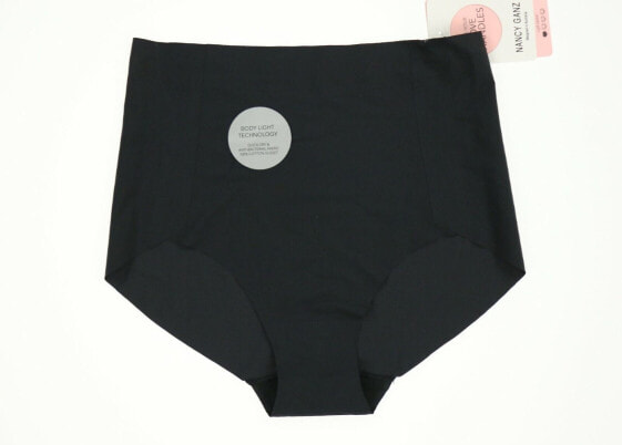 Nancy Ganz 268895 Women's High Waisted Bikini Brief Black Underwear Size S