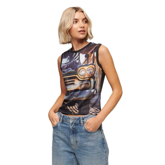 SUPERDRY Sub Print sleeveless T-shirt