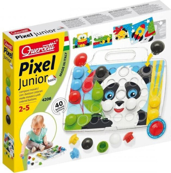 Детская мозаика Quercetti Mozaika Pixel Junior Basic 40 элементов
