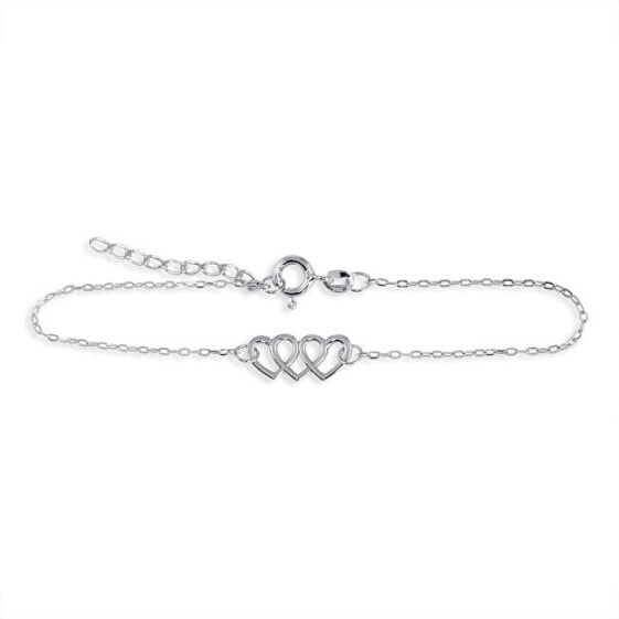 Silver heart bracelet 461 001 01396 04