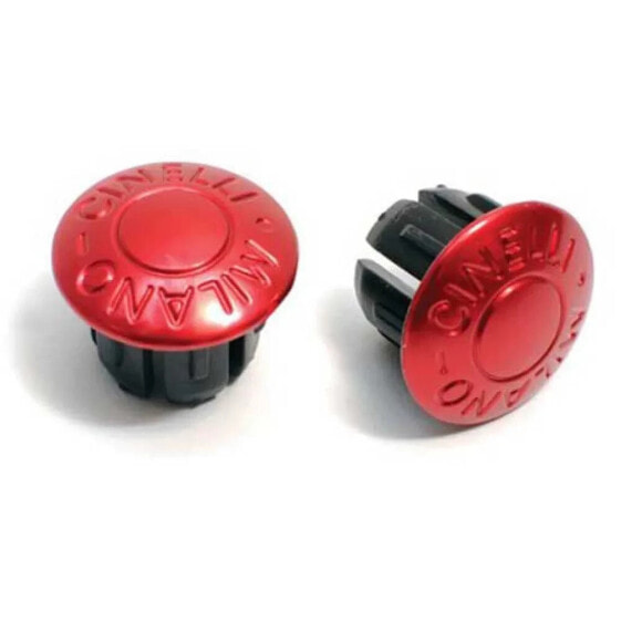 CINELLI End Plugs Cinelli-Milano Anod.Red-2 Pr