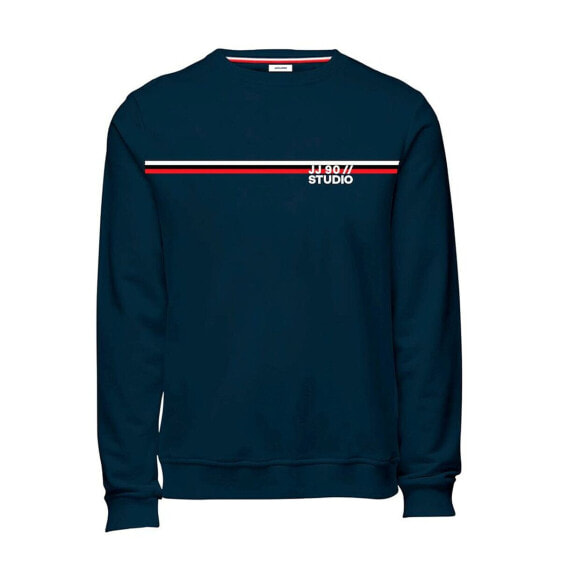 Спортивная детская толстовка для мальчиков Jack & Jones JJATLAS CREW NECK JNR 12232669 Тёмно Синий