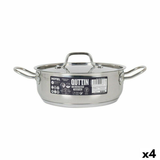 Кастрюля с крышкой Quttin Hotel из стали ø 22 x 8 см (4 шт)