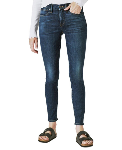 Women's Ava Mid-Rise Ripped Skinny Jeans