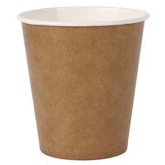 QUTTIN Set Of 50 Kraft Cardboard Cups 120ml Algon