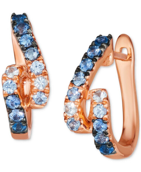 Серьги Le Vian denim Ombré & White Sapphire Hoop