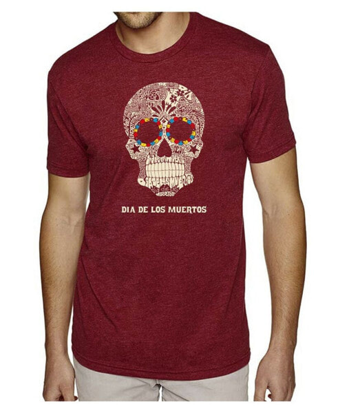 Men's Premium Word Art T-Shirt - Dia De Los Muertos