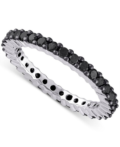 Кольцо Macy's Black Diamond Eternity Band