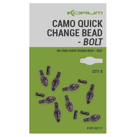 Прочие принадлежности Korum Quick Change Bead Bolt Snap - Болтовое соединение перемены быстрого замка в камуфляже