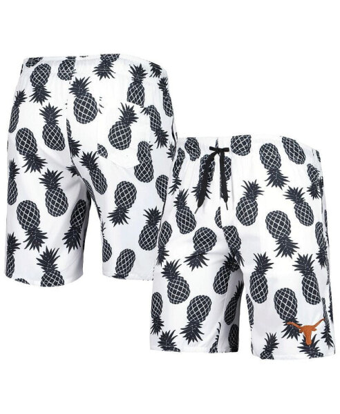 Men's White Texas Longhorns Pineapples Swim Shorts