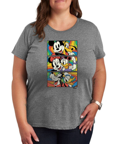 Trendy Plus Size Mickey and Friends Graphic T-shirt