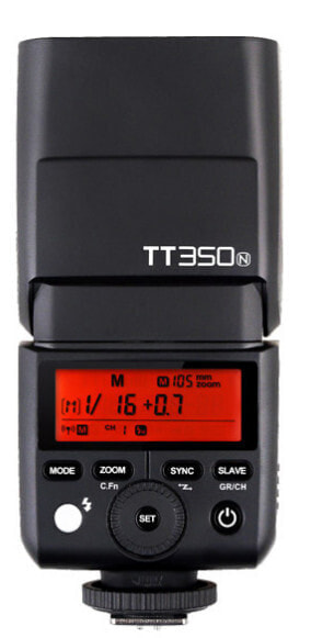 Godox TT350N - 2.2 s - 16 channels - 200 g - Compact flash