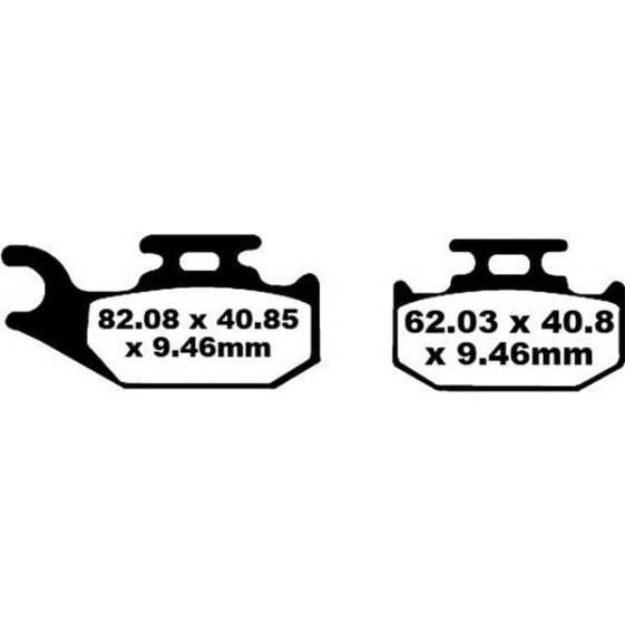 EBC FA-TT Series Carbon Fiber FA317TT Brake Pads