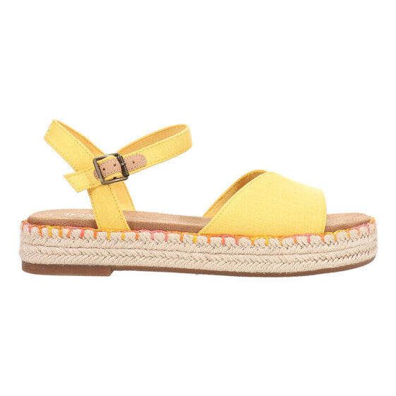 TOMS Abby Platform Espadrille Womens Yellow Casual Sandals 10020816T-700