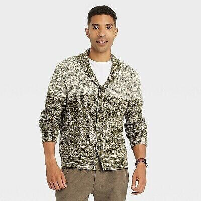 Men's Shawl Collared Sweater Cardigan - Goodfellow & Co Green L