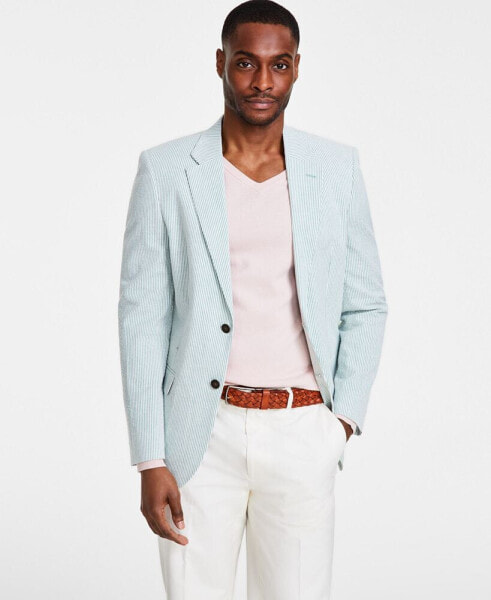 Men's Modern-Fit Seersucker Sport Coats