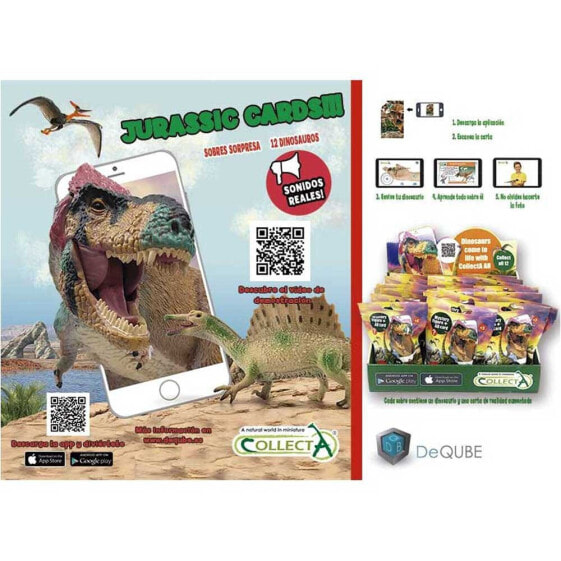 Игровой набор фигурок Collecta Jurassic Card Virtual Dino Figure