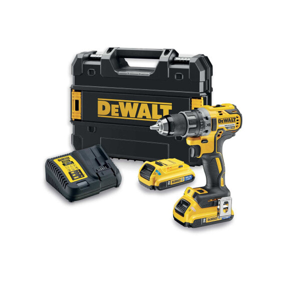 DeWALT Akku-Bohrschrauber DCD791D2-QW 18V mit 2x2,0Ah Akkus + Lader in TSTAK-Box