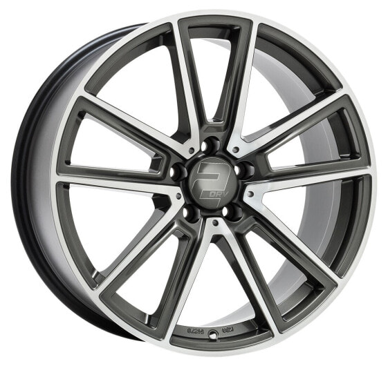 Колесный диск литой 2DRV WH30 daytona grau hochglanzpoliert 7.5x17 ET45 - LK5/112 ML66.6