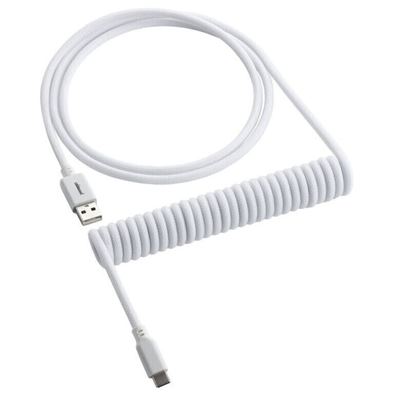 CableMod Classic Coiled Keyboard Cable USB-C zu USB Typ A, Glacier White - 150cm