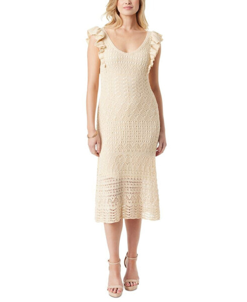 Платье средней длины Jessica Simpson Ocean Pointelle-Knit для женщин