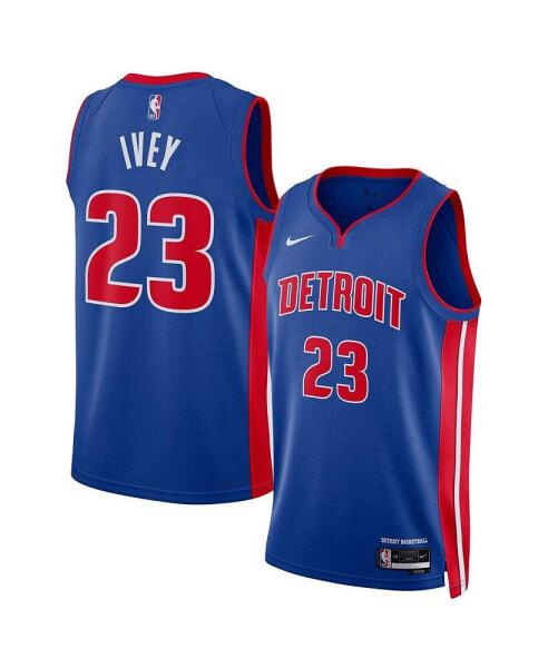 Men's and Women's Jaden Ivey Blue Detroit Pistons 2022 NBA Draft First Round Pick Swingman Jersey - Icon Edition