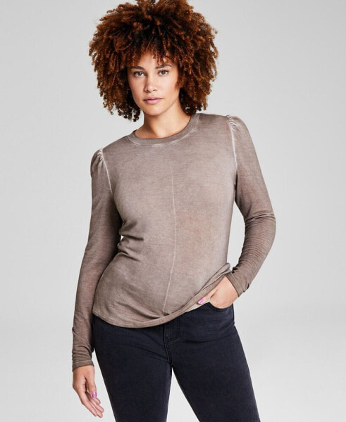 Women's Long Puff-Sleeve Top, Created for Macy's