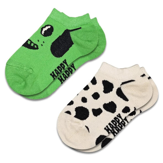 Носки короткие для спорта Happy Socks с рисунком собаки, 2 пары