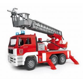 Игрушечная пожарная машина Bruder MAN с выдвижной лестницей - Многоцветная - ABS пластик - 4 года(лет) - 1:16 - 175 мм - 470 мм
