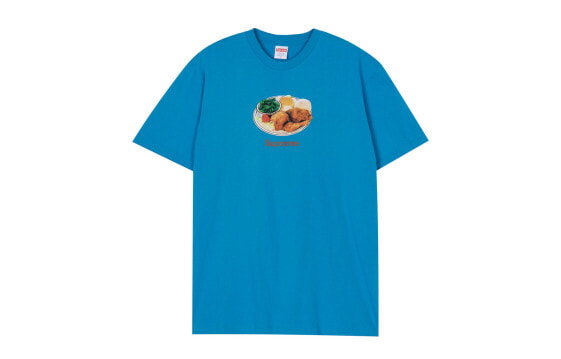 Supreme SS18 Chicken Dinner Tee Cyan T SUP-SS18-0185