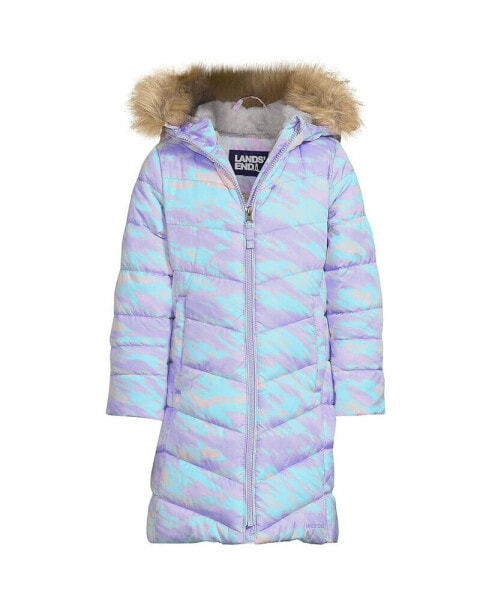 Child Girls Winter Fleece Lined Down Alternative Thermo Plume Coat