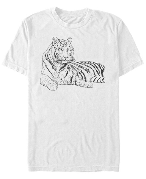 White Tiger Men's Short Sleeve T-Shirt