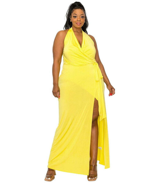 Plus Size Gisele Halter Neck Dress