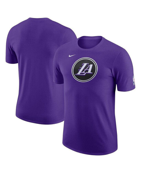 Men's Purple Los Angeles Lakers 2022/23 City Edition Essential Warmup T-shirt