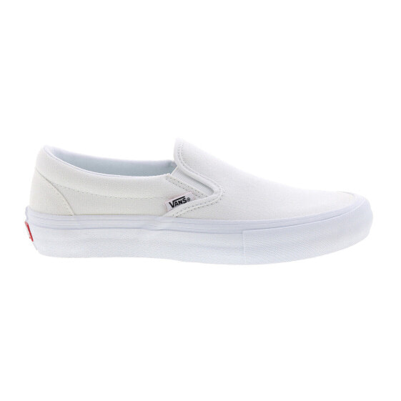 Vans Slip-On Pro VN0A347VWWW Mens White Canvas Lifestyle Sneakers Shoes 13