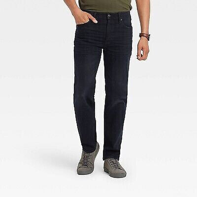 Men's Slim Straight Fit Jeans - Goodfellow & Co Black Denim 30x30