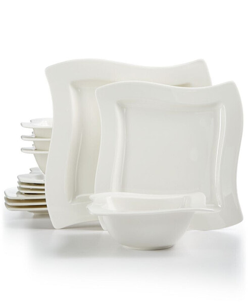 New Wave Collection 12-Pc. Dinnerware Set, Created for Macy's, Service for 4