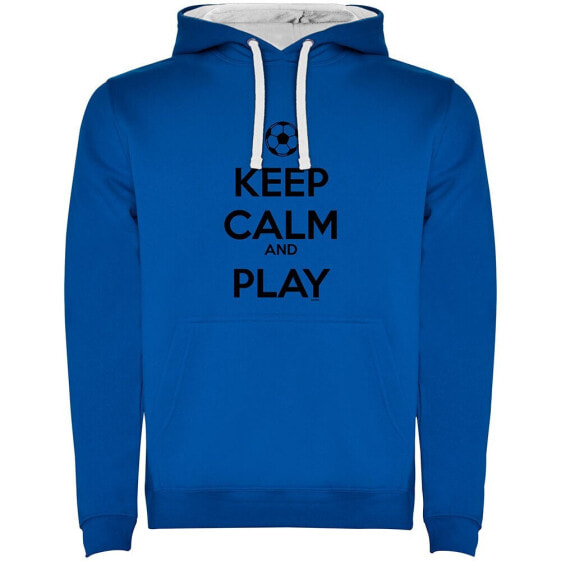 KRUSKIS Keep Calm And Play Football Two-Colour hoodie