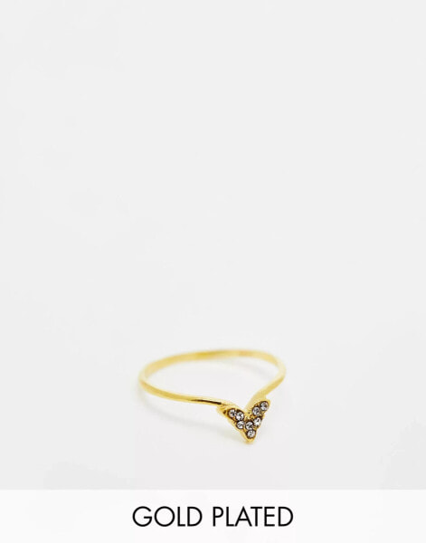 Kingsley Ryan gold plated gemset ring