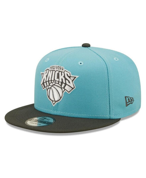 Men's Turquoise, Charcoal New York Knicks Two-Tone 9FIFTY Snapback Hat