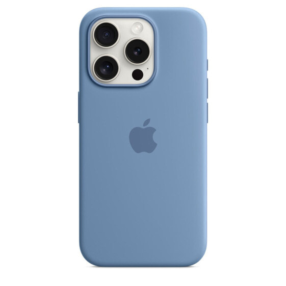 Apple iPhone 15 Pro Silikon Case mit MagSafe"Winterblau iPhone 15 Pro