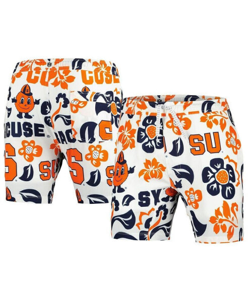 Men's White Syracuse Orange Vault Tech Swimming Trunks