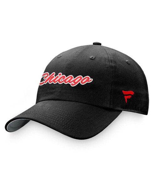 Women's Black Chicago Blackhawks Breakaway Adjustable Hat