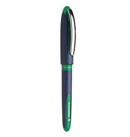 Schneider Schreibgeräte One Business - Clip-on retractable pen - Blue - Green - Green