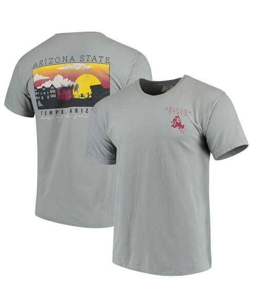 Men's Gray Arizona State Sun Devils Team Comfort Colors Campus Scenery T-shirt