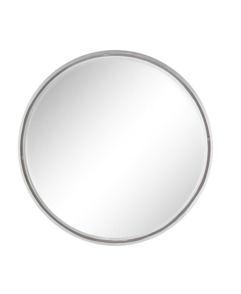 Зеркало настенное современное CosmoLiving Large Round с металлической рамкой