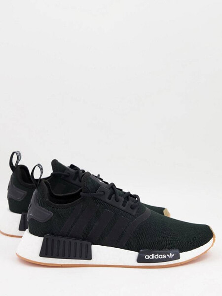 adidas Originals NMD_R1 trainers in black with gum sole