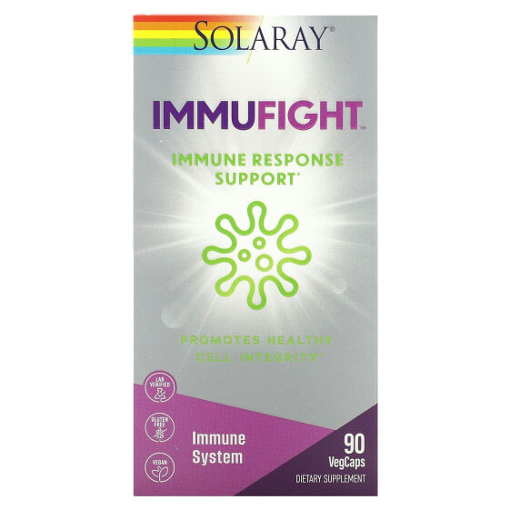 Solaray, ImmuFight, поддержка иммунного ответа, 90 растительных капсул