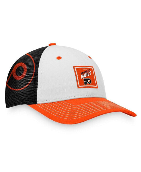 Головной убор Fanatics мужской Оранжевый, Белый Philadelphia Flyers Block Party Snapback Hat